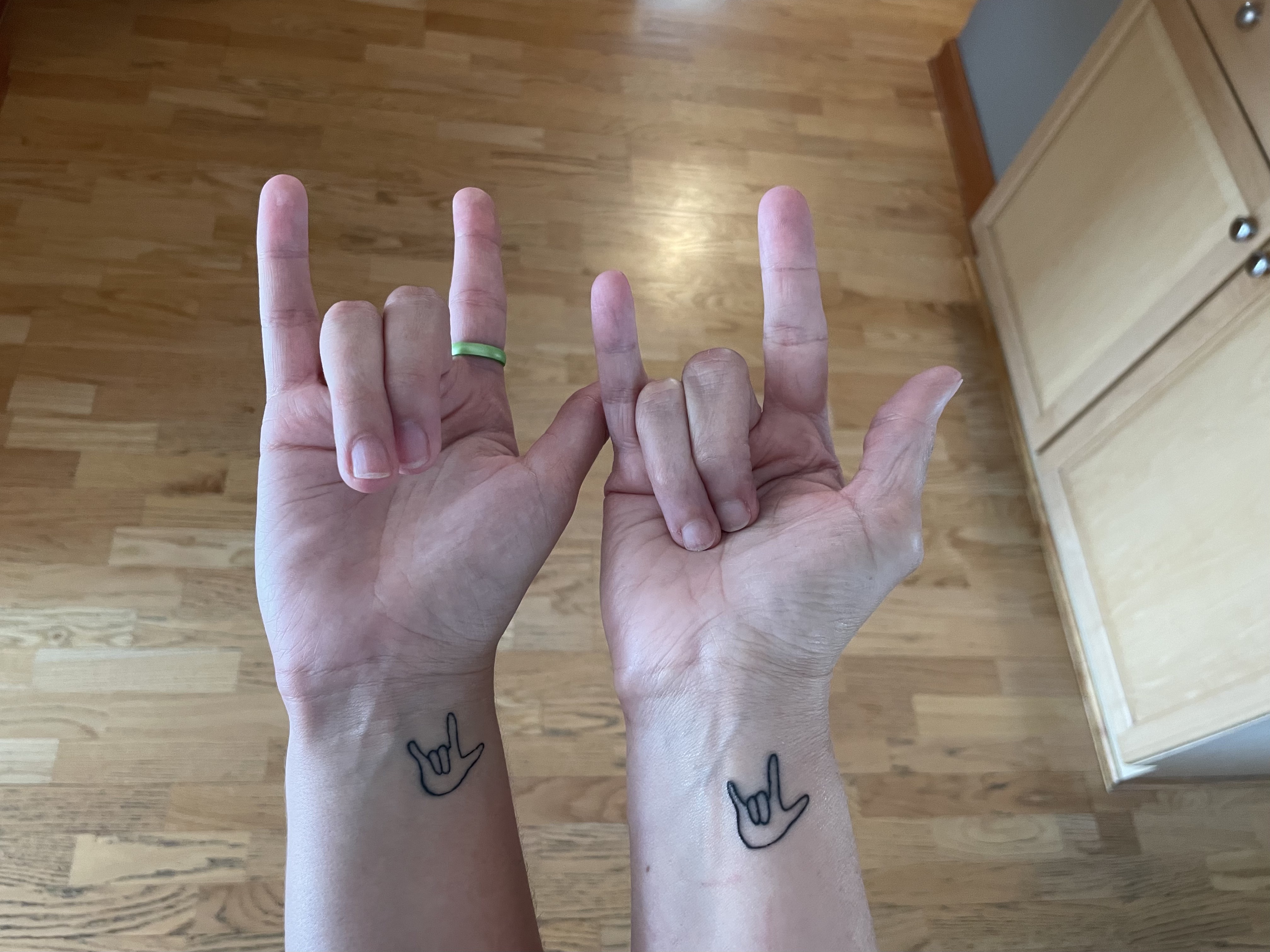 i love you sign language tattoos